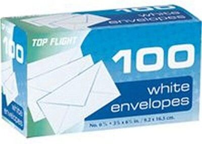 Top Flight Boxed Envelopes, Pack of 100