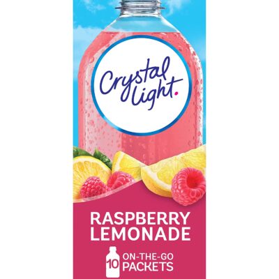 Crystal Light Sugar Free Raspberry Lemonade Powdered Drink Mix, Caffeine Free, 0.8 oz Packet