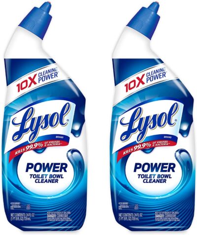 Lysol Power Toilet Bowl Cleaner Gel, For Cleaning and Disinfecting