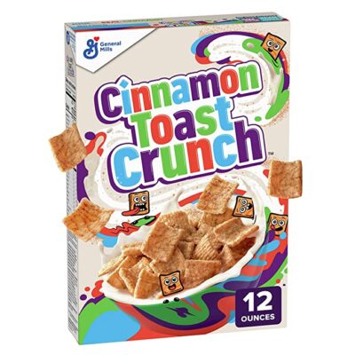 Cinnamon Toast Crunch, Breakfast Cereal, Cinnamon Sugar Squares, 12 oz